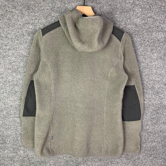 Fjällräven Sarek Fleece Hoodie Full‎ Zip women’s Jacket Black Grey Medium M - Picture 2 of 11
